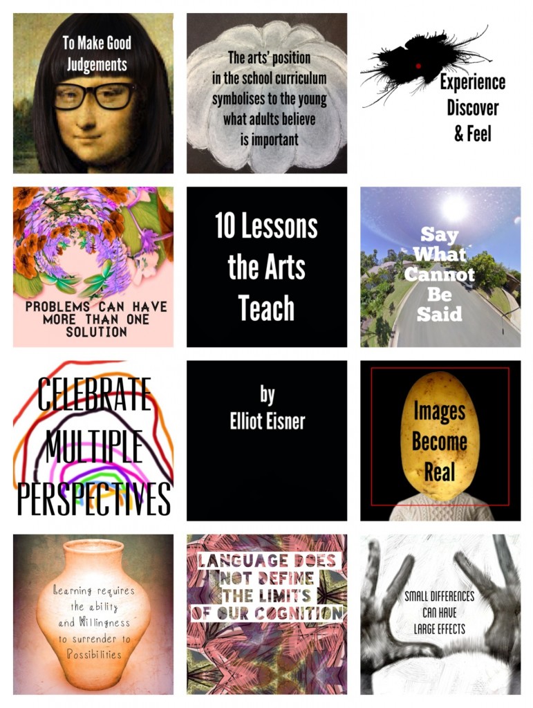 Eisner’s 10 Lessons the Arts Teach Collage iPad Art Room
