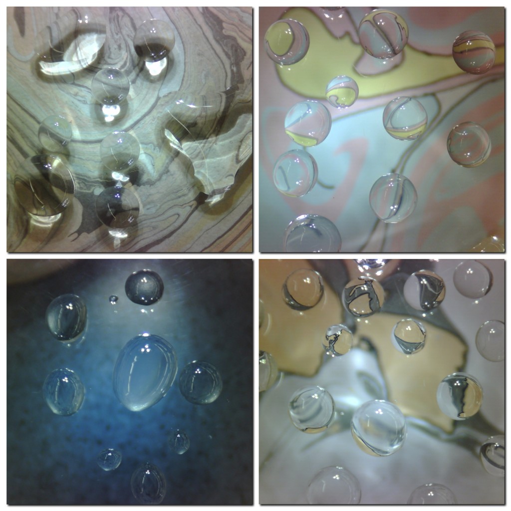 Water droplets photographed on Exo Lab scope - student work